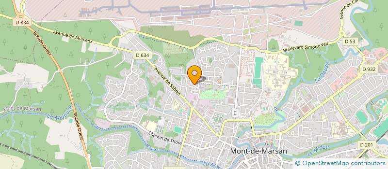 localisation de l'entreprise MONSIEUR ISSAM SENSOU  MONT-DE-MARSAN