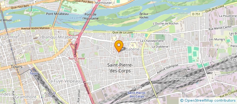 localisation de l'entreprise MONSIEUR ISSAM YOUSFI  SAINT-PIERRE-DES-CORPS