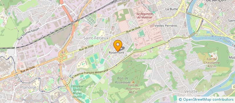 localisation de l'entreprise MONSIEUR ISSAM ZRAFI  BESANCON