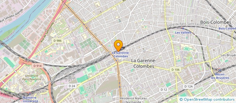 localisation de l'entreprise MONSIEUR ISSAME DAHMAN  LA GARENNE-COLOMBES