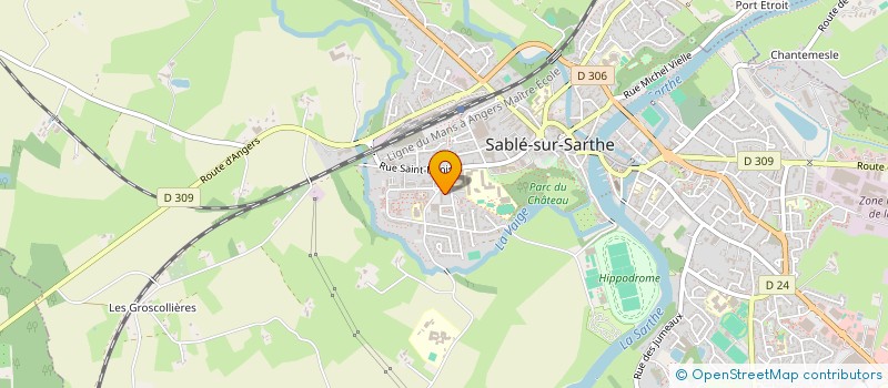 localisation de l'entreprise MONSIEUR ISSANOU KAMARDINE à SABLE-SUR-SARTHE
