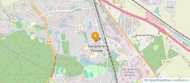 localisation de l'entreprise MONSIEUR ISSENE HAFIT DALASAD MAHAMAT ALGONI  SAVIGNY-LE-TEMPLE