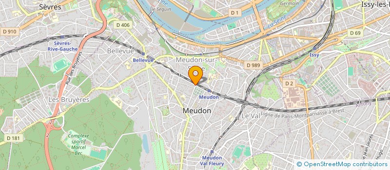 localisation de l'entreprise MONSIEUR ISSHAC BENATTAL à MEUDON
