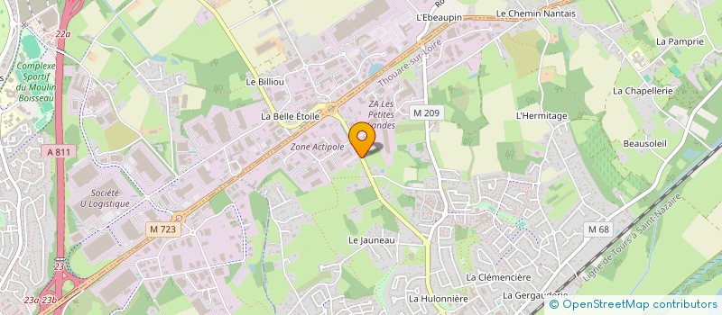 localisation de l'entreprise MONSIEUR ISSIAGA CONTE  THOUARE-SUR-LOIRE