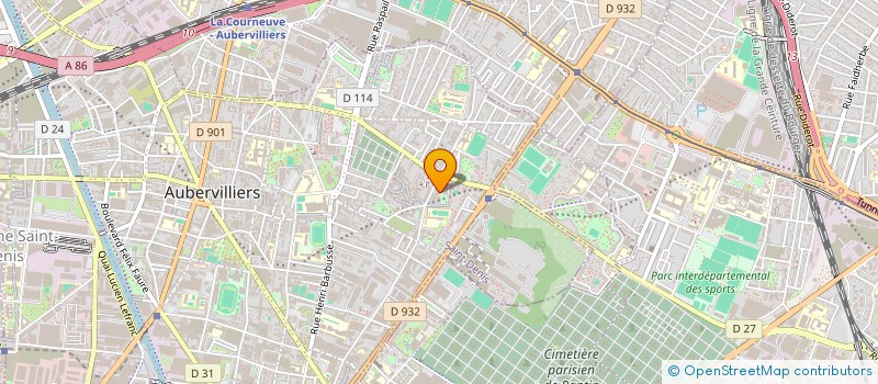 localisation de l'entreprise MONSIEUR ISSIAKA SERAPHIN à AUBERVILLIERS