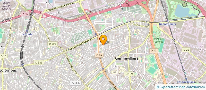 localisation de l'entreprise MONSIEUR ISSIHARA DRAME à GENNEVILLIERS