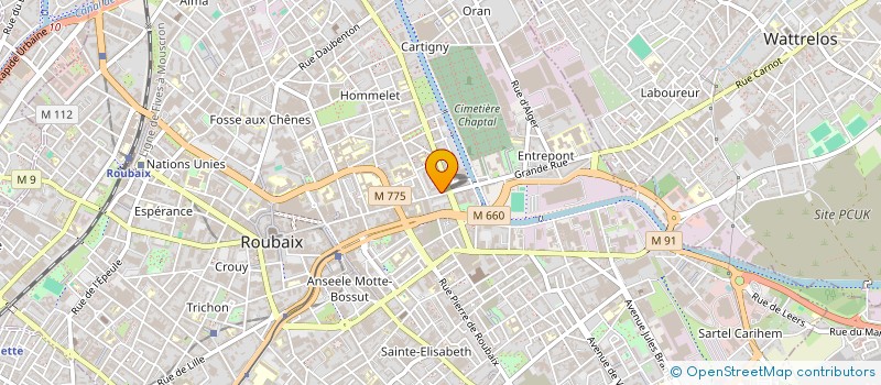 localisation de l'entreprise MONSIEUR ISSLEM FERRAH  ROUBAIX