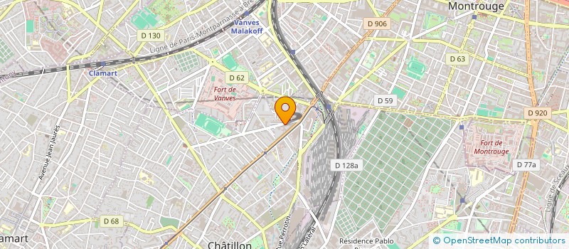 localisation de l'entreprise MONSIEUR ISSOPHA NSANGOU  CHATILLON