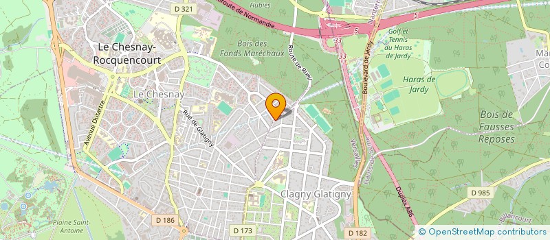 localisation de l'entreprise MONSIEUR ISTVAN KAMODY DE CORDES  LE CHESNAY-ROCQUENCOURT