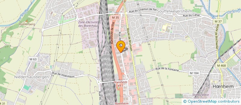 localisation de l'entreprise MONSIEUR ISWARLAL MUNGUR  SOUFFELWEYERSHEIM