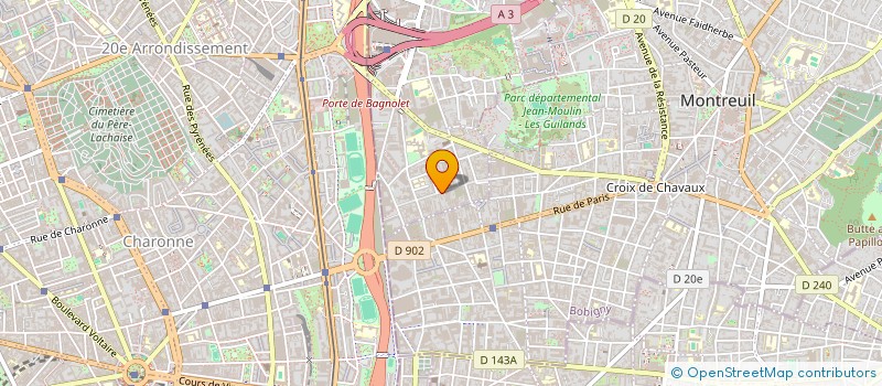localisation de l'entreprise MONSIEUR ITAI BOKTI à BAGNOLET