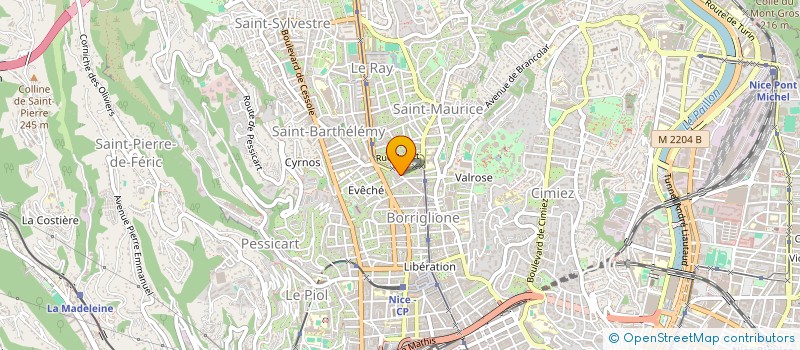 localisation de l'entreprise MONSIEUR ITALO BRUNO SILVA à NICE