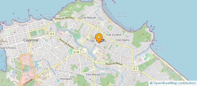 localisation de l'entreprise MONSIEUR ITAMAR MELO E SILVA  CAYENNE