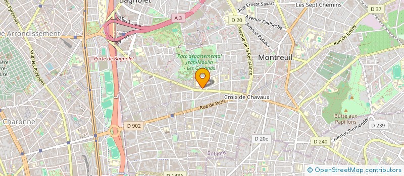 localisation de l'entreprise MONSIEUR ITSHAK SELLAM  MONTREUIL