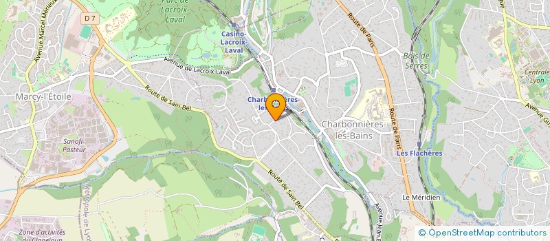 localisation de l'entreprise MONSIEUR IULIAN BENEDIC  CHARBONNIERES-LES-BAINS