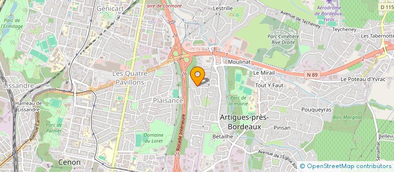 localisation de l'entreprise MONSIEUR IULIAN DREGLEA  ARTIGUES-PRES-BORDEAUX