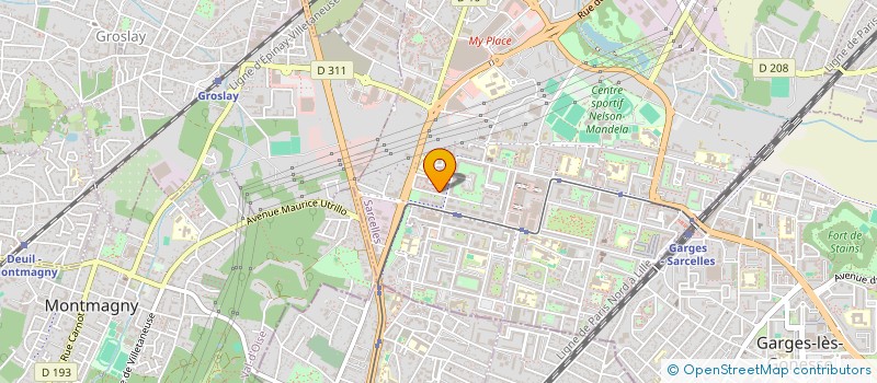 localisation de l'entreprise MONSIEUR IULIAN DUMBRAVA  SARCELLES