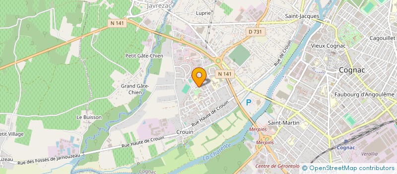localisation de l'entreprise MONSIEUR IULIAN-STEFAN ONICEL à COGNAC