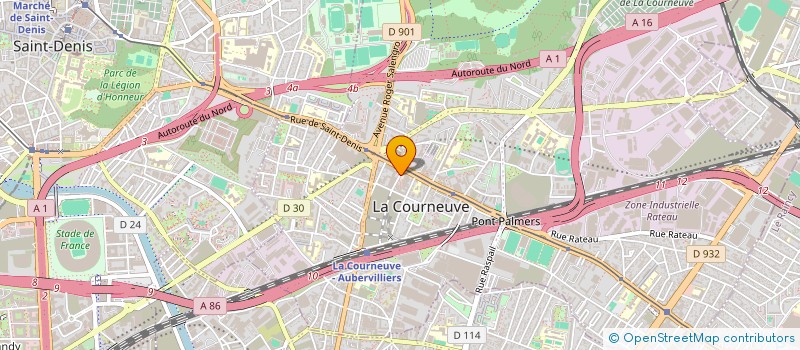 localisation de l'entreprise MONSIEUR IULIAN-VIOREL FLOREA  LA COURNEUVE