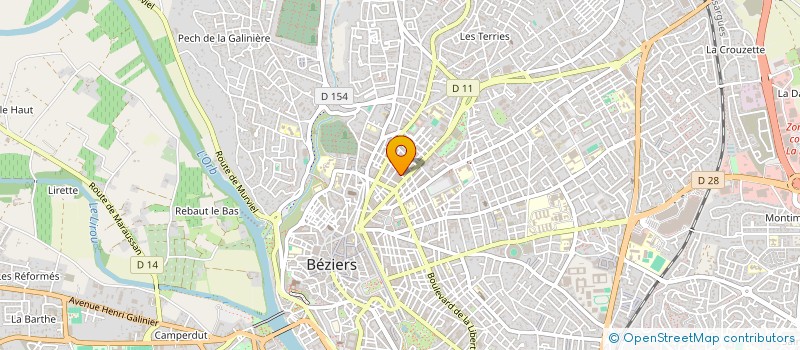 localisation de l'entreprise MONSIEUR IURA PRISACARU à BEZIERS