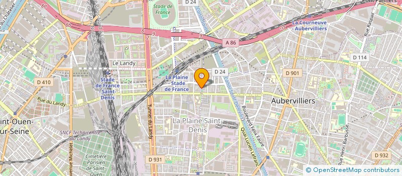 localisation de l'entreprise MONSIEUR IURI NEDEALCOV à AUBERVILLIERS