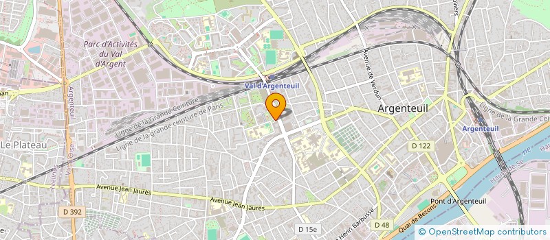 localisation de l'entreprise MONSIEUR IURIE BAGRIN  ARGENTEUIL