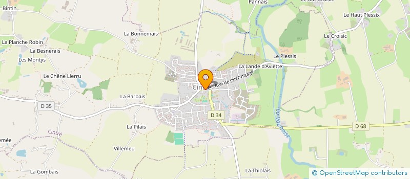 localisation de l'entreprise MONSIEUR IURIE BLINDU  CINTRE