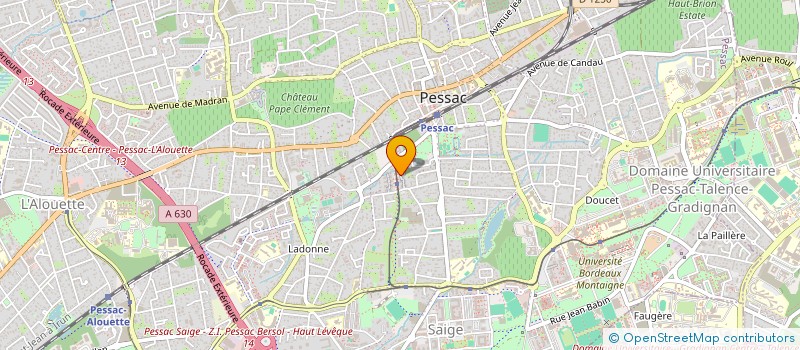 localisation de l'entreprise MONSIEUR IURIE HINCU  PESSAC