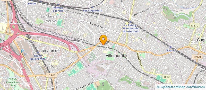 localisation de l'entreprise MONSIEUR IURIE PROCA à VILLEMOMBLE