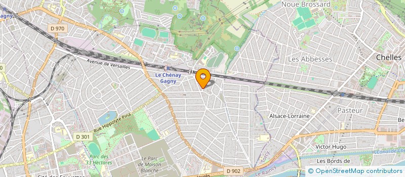 localisation de l'entreprise MONSIEUR IURII CUZNIUC  GAGNY