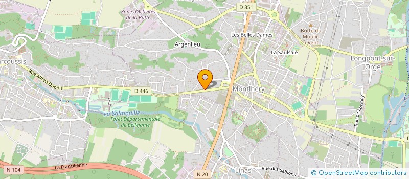 localisation de l'entreprise MONSIEUR IURY CRISPIM  MONTLHERY