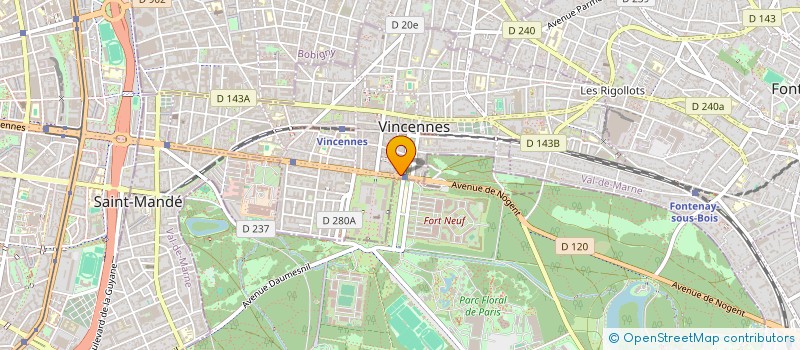 localisation de l'entreprise MONSIEUR IVA VAGLENOVA à VINCENNES