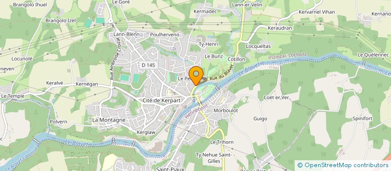 localisation de l'entreprise MONSIEUR IVAN BERNEZ  INZINZAC-LOCHRIST