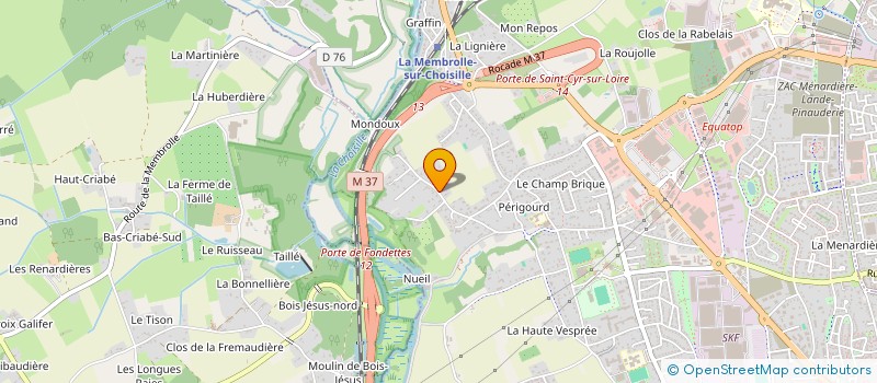 localisation de l'entreprise MONSIEUR IVAN BERTIN  SAINT-CYR-SUR-LOIRE