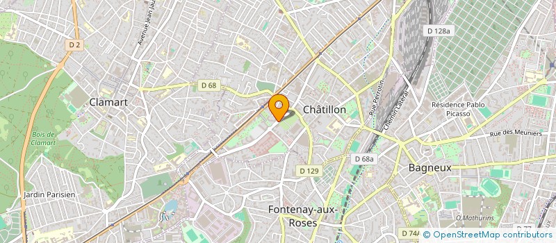 localisation de l'entreprise MONSIEUR IVAN BODNARIUK  CHATILLON