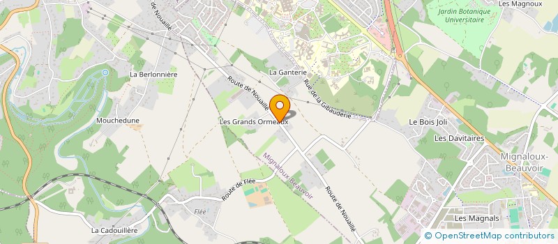 localisation de l'entreprise MONSIEUR IVAN BOUCHOT  MIGNALOUX-BEAUVOIR