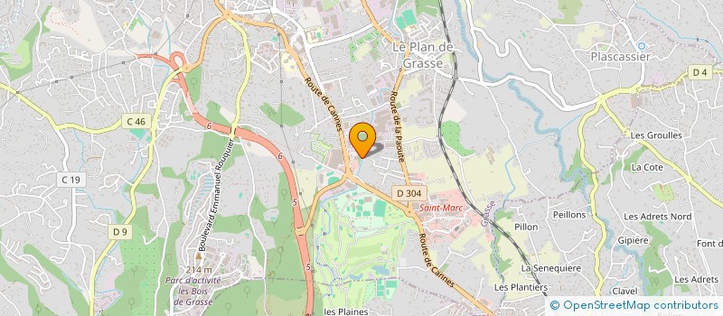 localisation de l'entreprise MONSIEUR IVAN CATAN  GRASSE