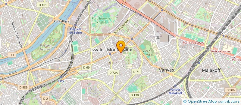 localisation de l'entreprise MONSIEUR IVAN CHARPENTIER à ISSY-LES-MOULINEAUX