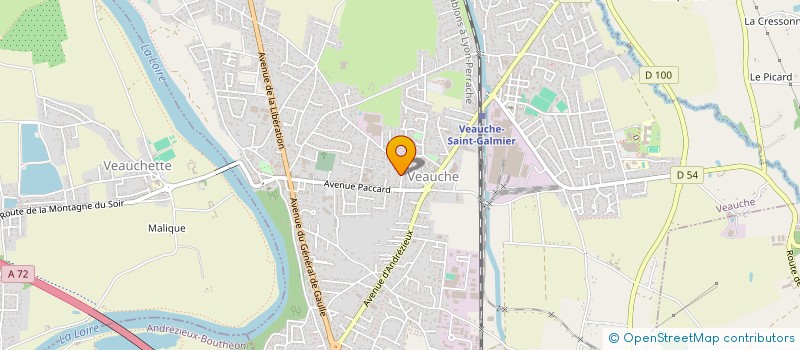 localisation de l'entreprise MONSIEUR IVAN CHAVAREN  VEAUCHE