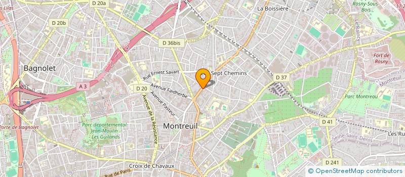 localisation de l'entreprise MONSIEUR IVAN CLAVIER à MONTREUIL