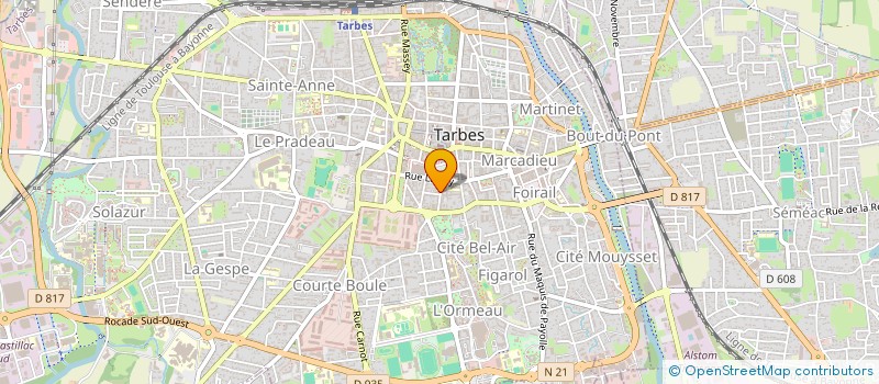 localisation de l'entreprise MONSIEUR IVAN CLOUTEAU  TARBES