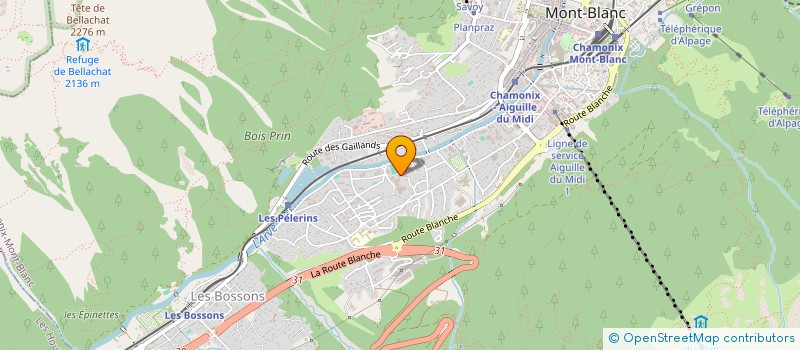 localisation de l'entreprise MONSIEUR IVAN CORTES LOPEZ  CHAMONIX-MONT-BLANC