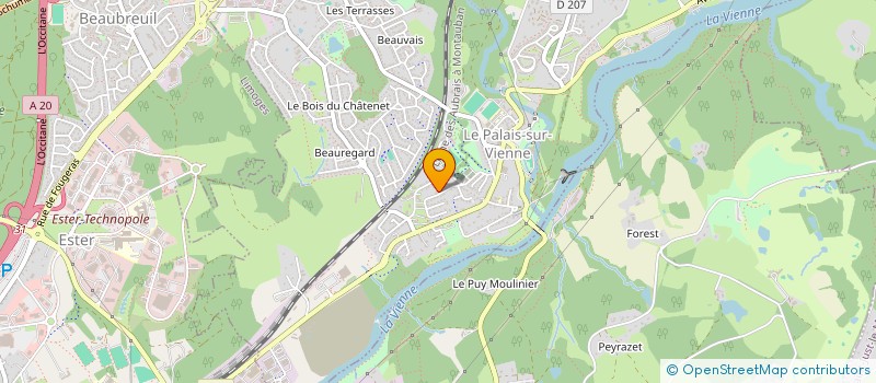 localisation de l'entreprise MONSIEUR IVAN DEGTIAREV à LE PALAIS-SUR-VIENNE