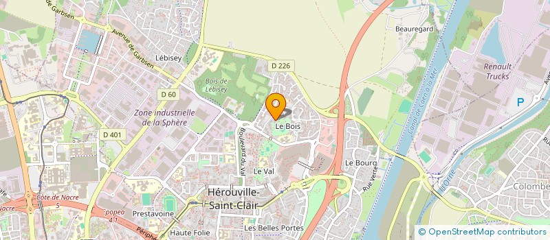 localisation de l'entreprise MONSIEUR IVAN ELORE  HEROUVILLE-SAINT-CLAIR