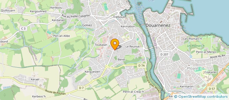 localisation de l'entreprise MONSIEUR IVAN FROHBERG à DOUARNENEZ