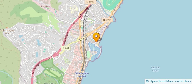 localisation de l'entreprise MONSIEUR IVAN HURIN  VILLENEUVE-LOUBET