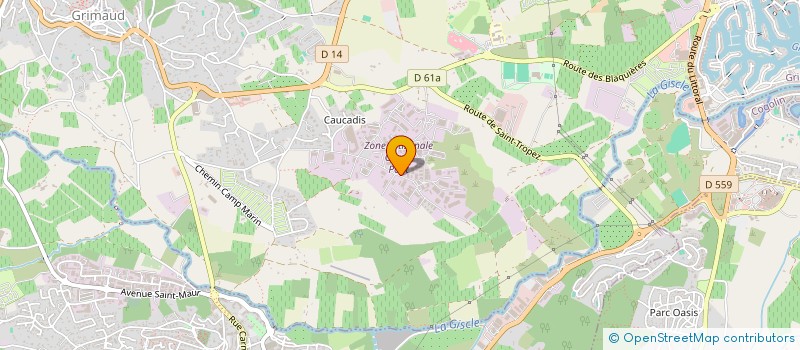 localisation de l'entreprise MONSIEUR IVAN KOSEROV  GRIMAUD