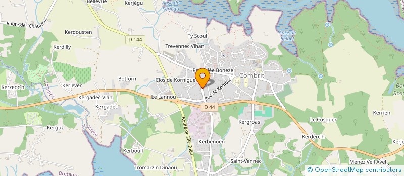 localisation de l'entreprise MONSIEUR IVAN LE BELLEC  COMBRIT