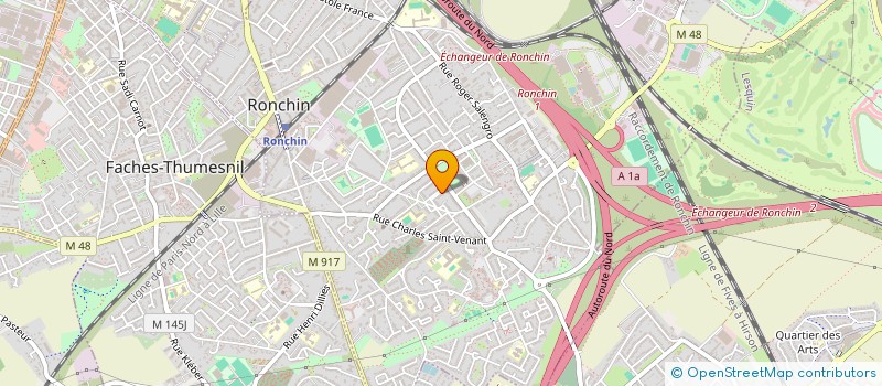 localisation de l'entreprise MONSIEUR IVAN LEUKEU NGONDJI  RONCHIN