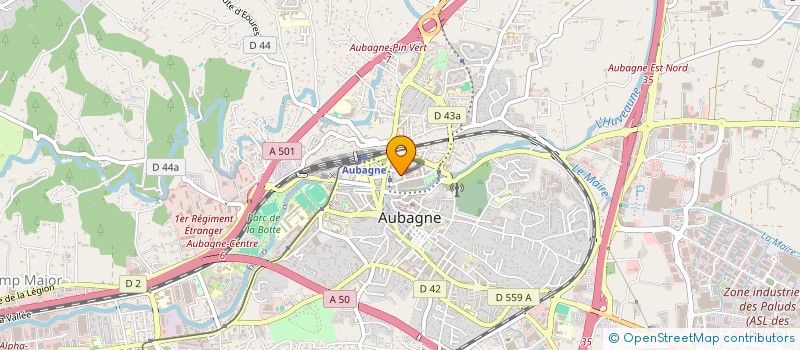 localisation de l'entreprise MONSIEUR IVAN NOTE  AUBAGNE